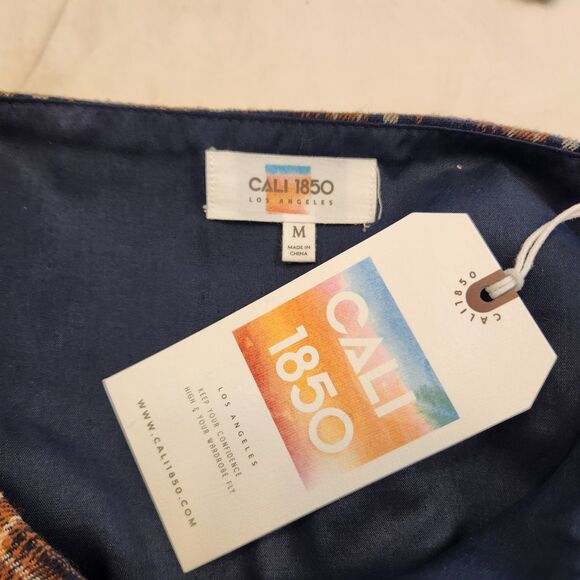 Vintage Y2K Plaid Pleated Miniskirt Cali 1850 NWT School Girl Skater Grunge M - Picture 2 of 5